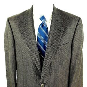 Hart Schaffner Marx‎ Gold Trumpeter Wool 2 Button B